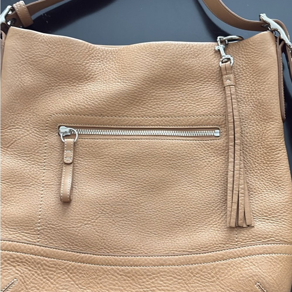 Coach Tan Leather Shoulder Bag